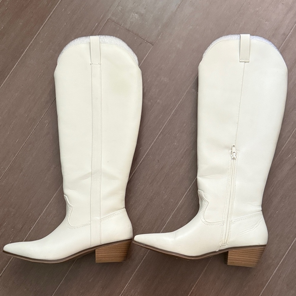 Target Cream Over the Knee Boots